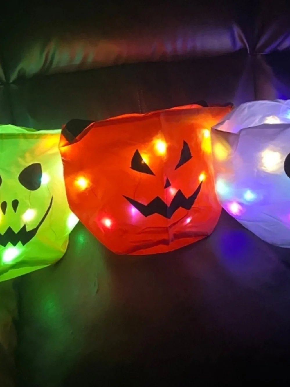 LED Halloween Trick or Treat Bags/Buckets